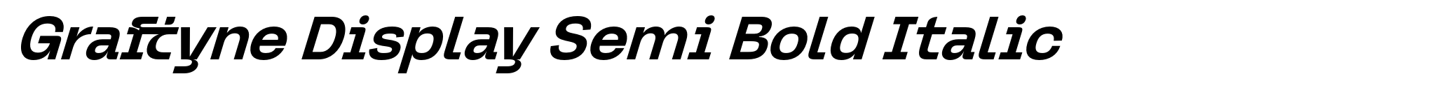 Graftyne Display Semi Bold Italic image
